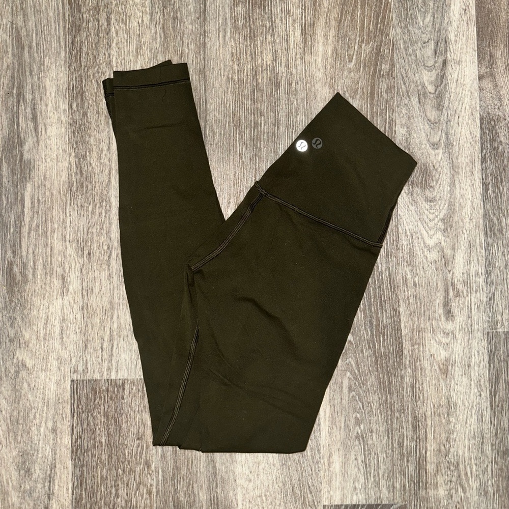 Lululemon Align Pant *Full Length 28" Dark Olive EUC
